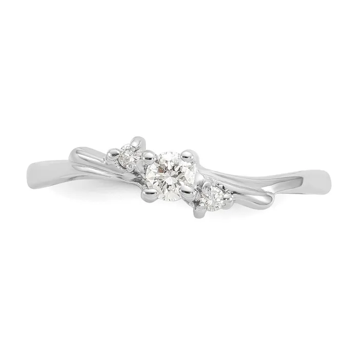 Goldiacom Rings 14k White Gold A Real Diamond ring