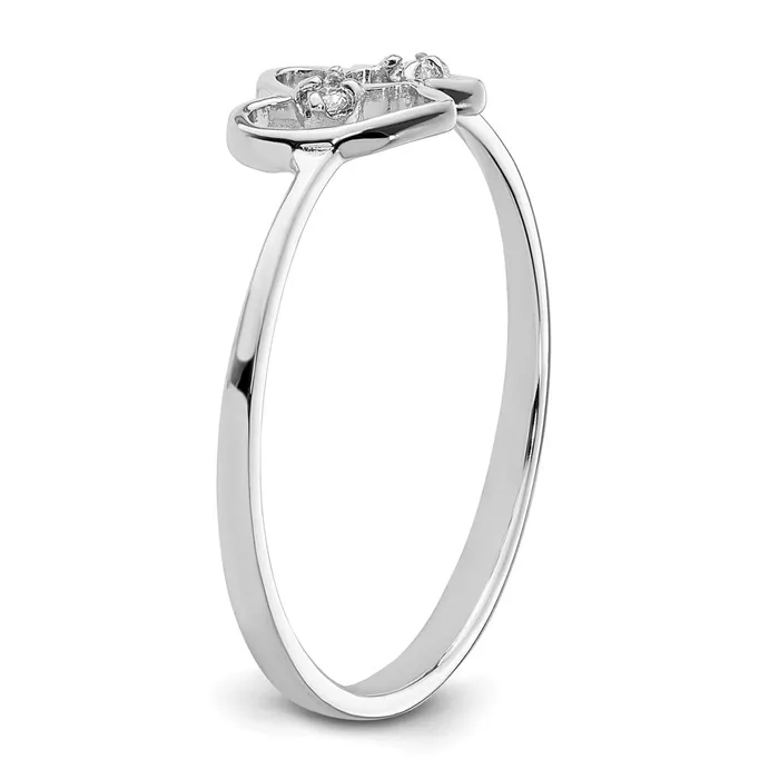 Goldiacom Rings 14k White Gold A Real Diamond ring