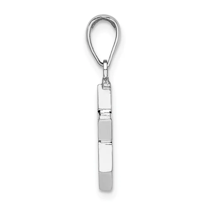Goldia Necklaces 14k White Gold Polished Star of David Pendant