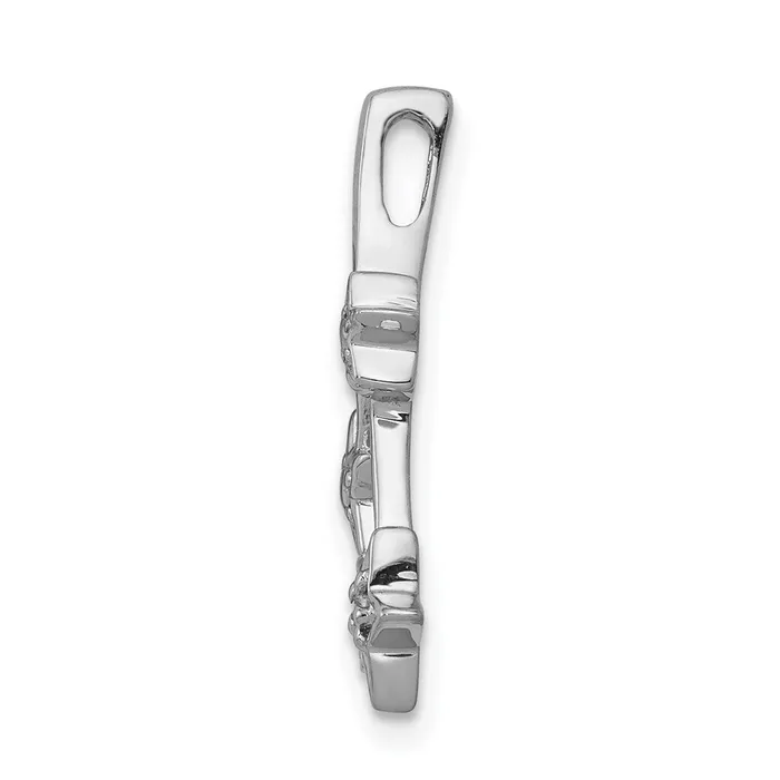 Goldia Necklaces 14k White Gold Real Diamond Shooting Stars Chain Slide