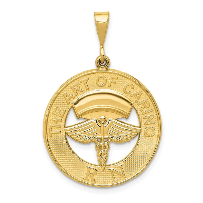 Goldia Necklaces 14k Yellow Gold RN THE ART OF CARING Pendant