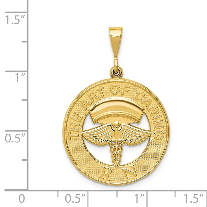 Goldia Necklaces 14k Yellow Gold RN THE ART OF CARING Pendant