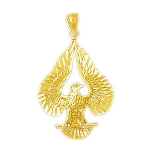 Goldia PreStyled Sets 14K Gold Iconic Eagle Pendant