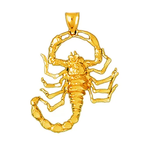 Goldia PreStyled Sets 14K Gold Poisonous Scorpion Pendant