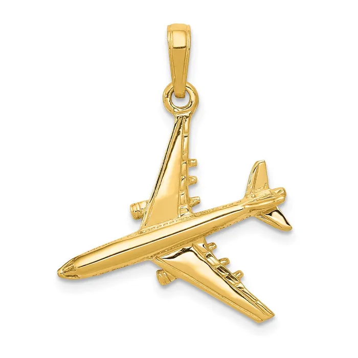 Goldia PreStyled Sets 14k Yellow Gold 3D Jet Pendant