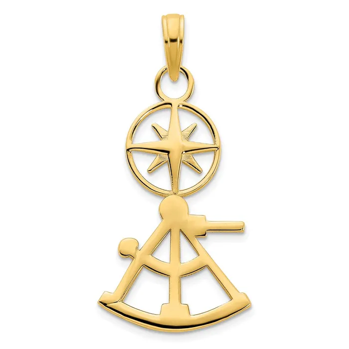 Goldia PreStyled Sets 14k Yellow Gold Compass Pendant