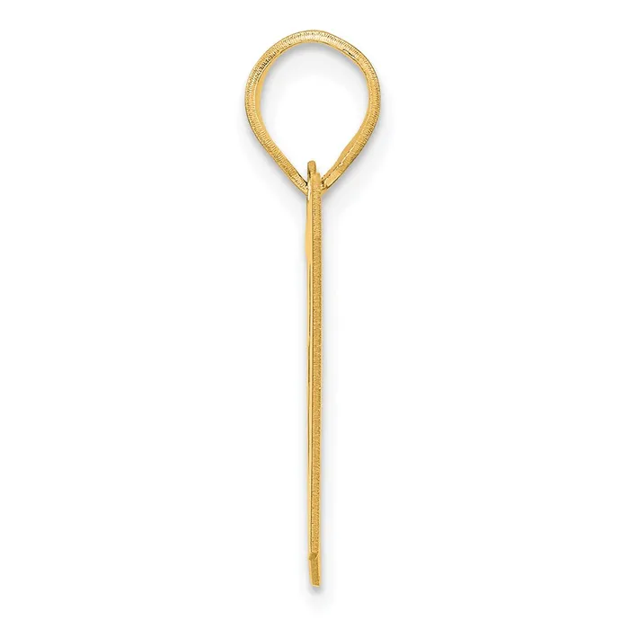 Goldia PreStyled Sets 14k Yellow Gold Polished Block Number 37 Pendant