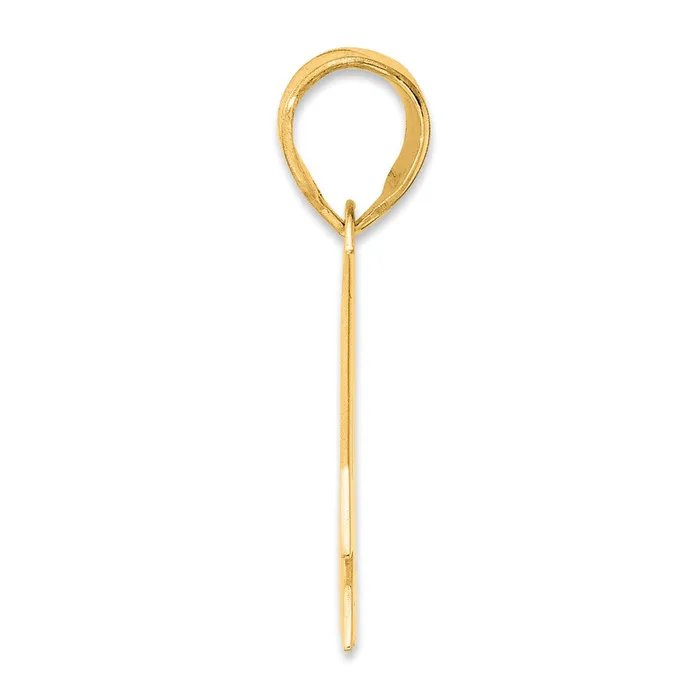 Goldia PreStyled Sets 14k Yellow Gold Polished Block Number 46 Pendant