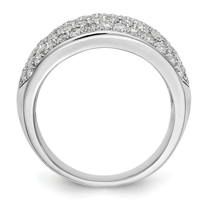Goldia Rings 160ct CZ Solid Real 14K White Gold Wedding Band Ring