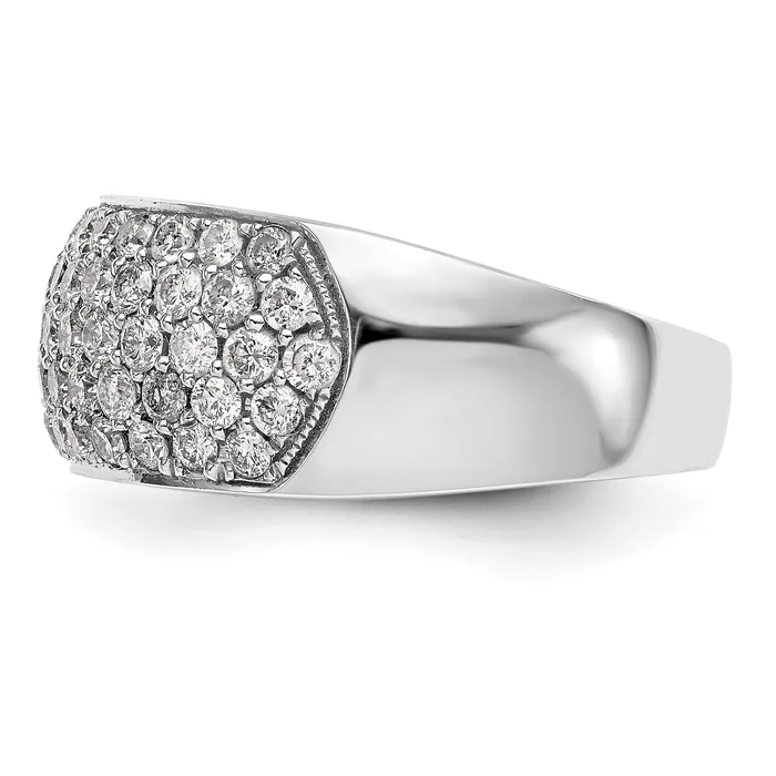 Goldia Rings 160ct CZ Solid Real 14K White Gold Wedding Band Ring