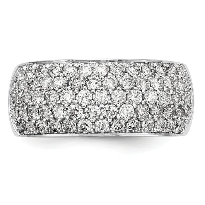 Goldia Rings 160ct CZ Solid Real 14K White Gold Wedding Band Ring