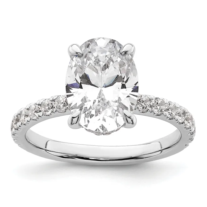 Goldia Rings 14k White Gold 3 12 Ct Lab Grown Diamond VSSI G Flair Oval Engagement Ring Goldia Rings 14k White Gold 3 12 Ct Lab Grown Diamond VSSI G Flair Oval Engagement Ring