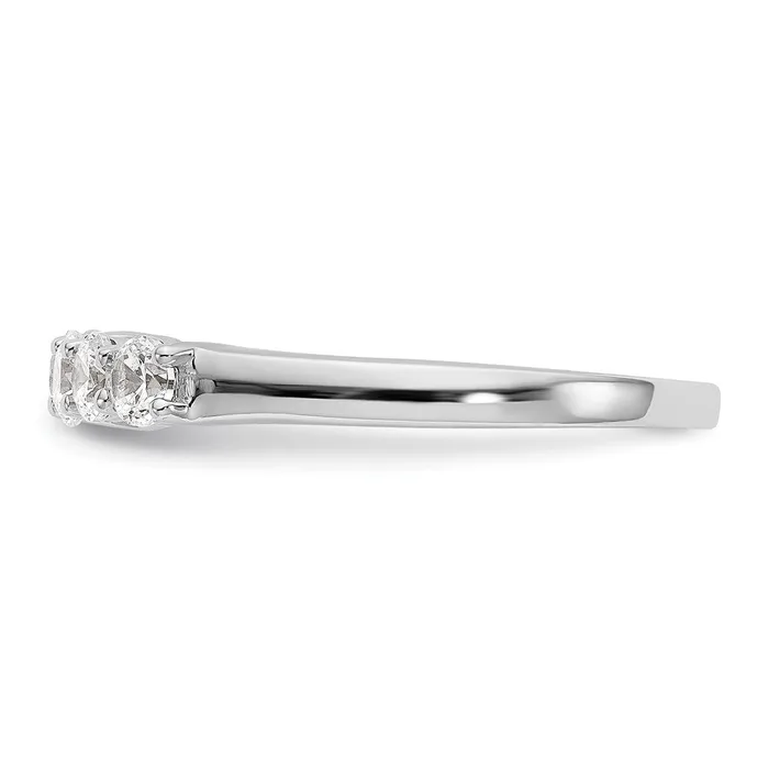 Goldia Rings 14k White Gold 7Stone Shared Prong 78 carat Complete Round Diamond Band