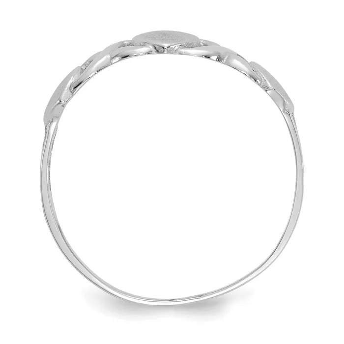 Goldia Rings 14k White Gold Triple Heart Ring