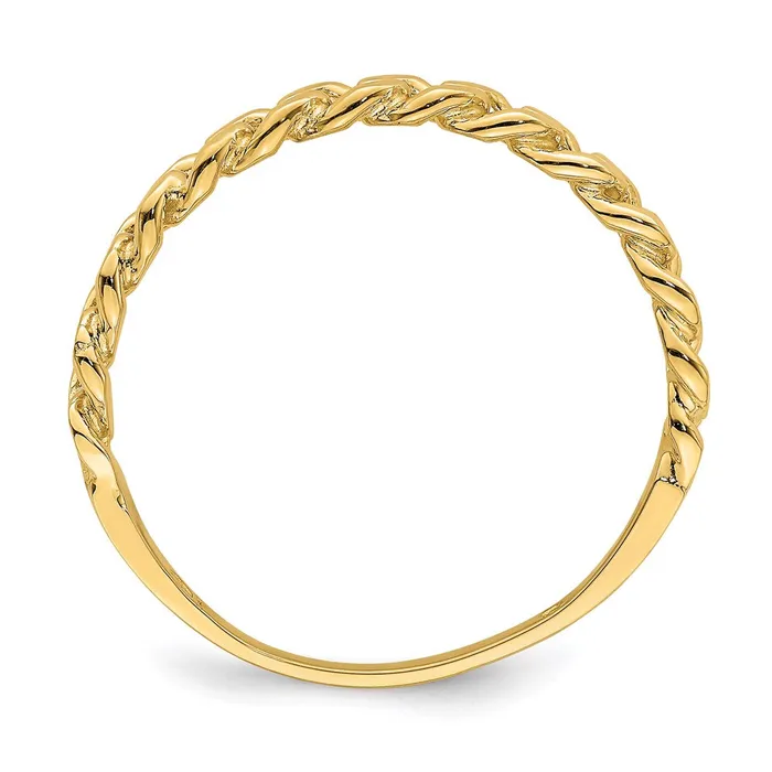 Goldia Rings 14K Yellow Gold Chain Link Band Ring