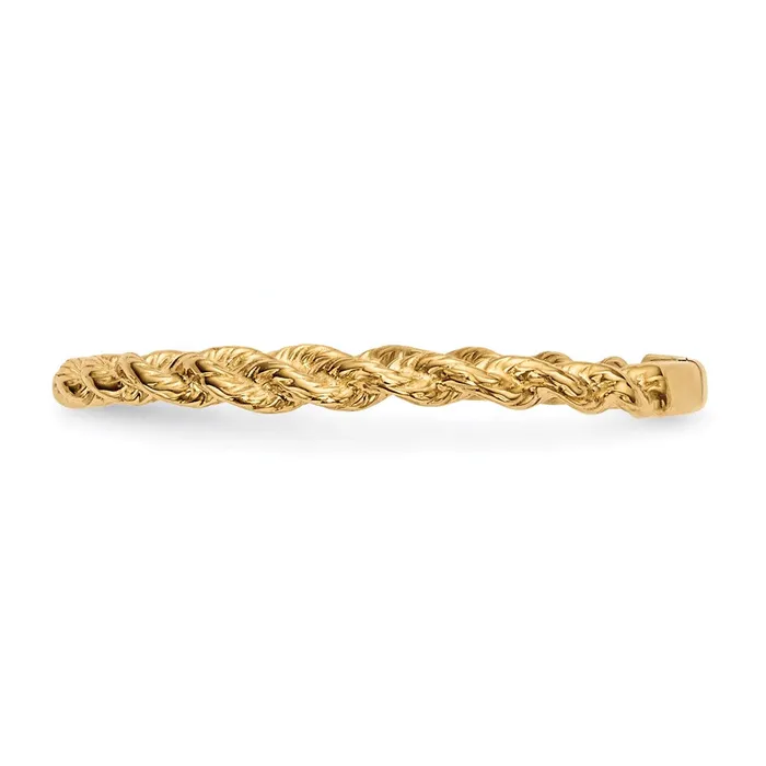 Goldia Rings 14K Yellow Gold Polished Twisted Rope Ring