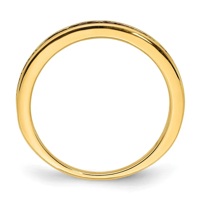 Goldia Rings 14k Yellow Gold Ruby Band