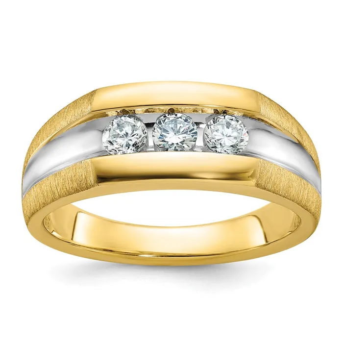 Goldia Rings 14k Yellow u0026 Rhodium Gold with White Rhodium Mens Diamond Ring Mounting Goldia Rings 14k Yellow u0026 Rhodium Gold with White Rhodium Mens Diamond Ring Mounting
