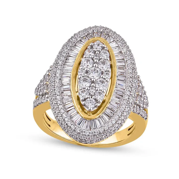 Goldia Rings 20 CT TW Composite MarquiseShaped Natural Diamond Ring in Solid 10K Yellow Gold Goldia Rings 20 CT TW Composite MarquiseShaped Natural Diamond Ring in Solid 10K Yellow Gold