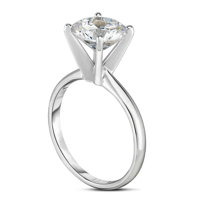 Goldia Rings 25 CT Natural Clarity Enhanced Diamond Solitaire Engagement Ring in Solid 14K White Gold II2 Goldia Rings 25 CT Natural Clarity Enhanced Diamond Solitaire Engagement Ring in Solid 14K White Gold II2
