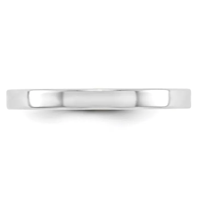 Goldia Rings Solid 10K White Gold 25mm Light Weight Flat MensWomens Wedding Band Ring Size 95 Goldia Rings Solid 10K White Gold 25mm Light Weight Flat MensWomens Wedding Band Ring Size 95