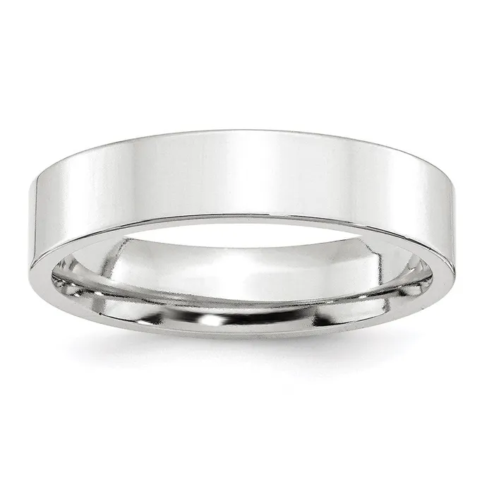 Goldia Rings Solid 10K White Gold 5mm Standard Flat Comfort Fit MensWomens Wedding Band Ring Size 135 Goldia Rings Solid 10K White Gold 5mm Standard Flat Comfort Fit MensWomens Wedding Band Ring Size 135
