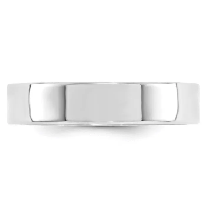 Goldia Rings Solid 10K White Gold 5mm Standard Flat Comfort Fit MensWomens Wedding Band Ring Size 135 Goldia Rings Solid 10K White Gold 5mm Standard Flat Comfort Fit MensWomens Wedding Band Ring Size 135