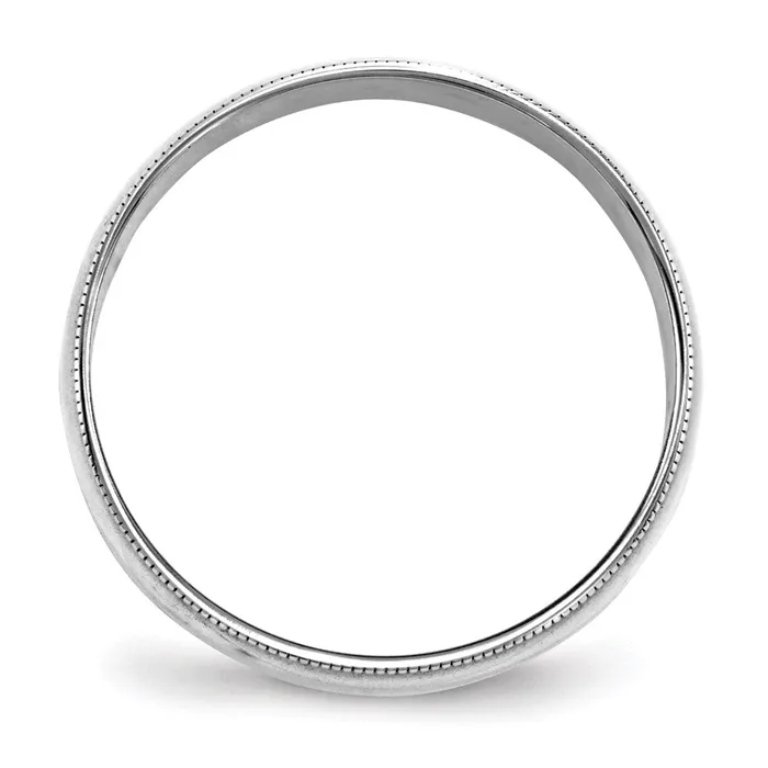 Goldia Rings Solid 10K White Gold 6mm Light Weight Milgrain Half Round MensWomens Wedding Band Ring Size 105 Goldia Rings Solid 10K White Gold 6mm Light Weight Milgrain Half Round MensWomens Wedding Band Ring Size 105