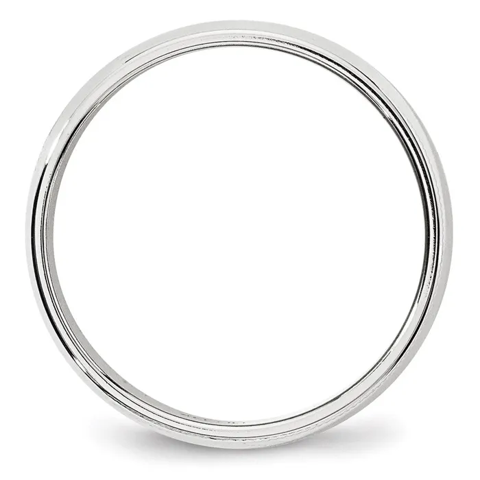 Goldia Rings Solid 10K White Gold 6mm Milgrain Half Round MensWomens Wedding Band Ring Size 135 Goldia Rings Solid 10K White Gold 6mm Milgrain Half Round MensWomens Wedding Band Ring Size 135