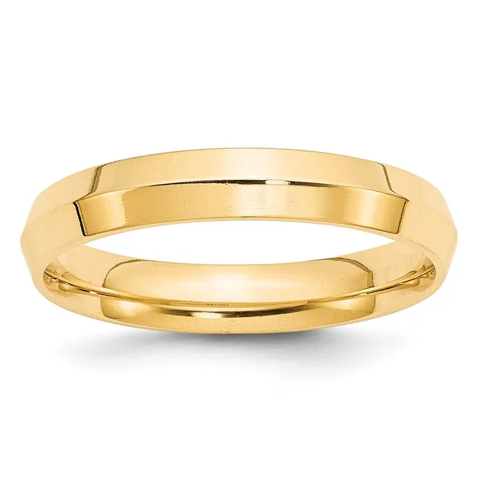 Goldia Rings Solid 10K Yellow Gold 4mm Knife Edge Comfort Fit MensWomens Wedding Band Ring Size 105 Goldia Rings Solid 10K Yellow Gold 4mm Knife Edge Comfort Fit MensWomens Wedding Band Ring Size 105