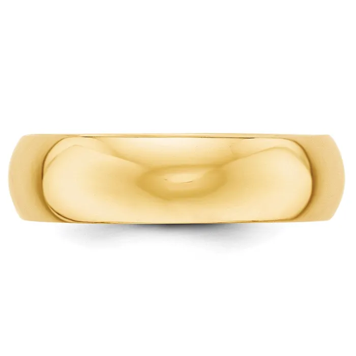 Goldia Rings Solid 10K Yellow Gold 6mm HalfRound Wedding MensWomens Wedding Band Ring Size 9 Goldia Rings Solid 10K Yellow Gold 6mm HalfRound Wedding MensWomens Wedding Band Ring Size 9
