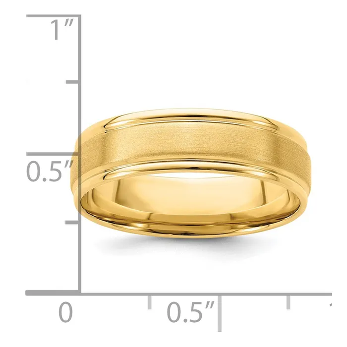 Goldia Rings Solid 10K Yellow Gold Yellow Gold Standard Comfort Fit Polished Brush Satin Fancy MensWomens Wedding Band Ring Size 10 Goldia Rings Solid 10K Yellow Gold Yellow Gold Standard Comfort Fit Polished Brush Satin Fancy MensWomens Wedding Band Ring Size 10