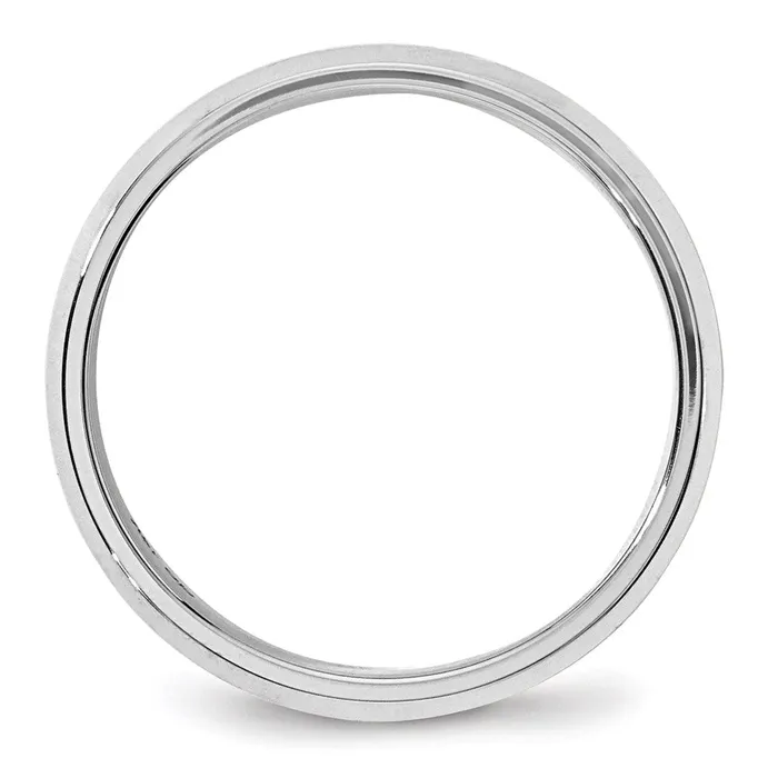 Goldia Rings Solid 14K White Gold 6mm Bevel Edge Comfort Fit MensWomens Wedding Band Ring Size 105 Goldia Rings Solid 14K White Gold 6mm Bevel Edge Comfort Fit MensWomens Wedding Band Ring Size 105