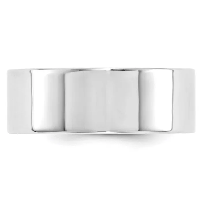Goldia Rings Solid 14K White Gold 8mm Standard Flat Comfort Fit MensWomens Wedding Band Ring Size 85 Goldia Rings Solid 14K White Gold 8mm Standard Flat Comfort Fit MensWomens Wedding Band Ring Size 85