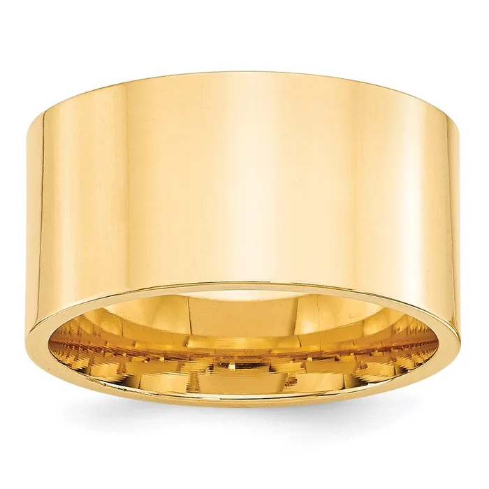 Goldia Rings Solid 14K Yellow Gold 12mm Standard Flat Comfort Fit MensWomens Wedding Band Ring Size 75 Goldia Rings Solid 14K Yellow Gold 12mm Standard Flat Comfort Fit MensWomens Wedding Band Ring Size 75