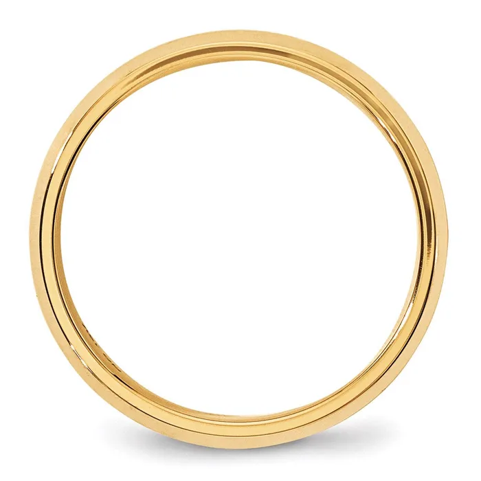Goldia Rings Solid 14K Yellow Gold 6mm Bevel Edge Comfort Fit MensWomens Wedding Band Ring Size 8 Goldia Rings Solid 14K Yellow Gold 6mm Bevel Edge Comfort Fit MensWomens Wedding Band Ring Size 8