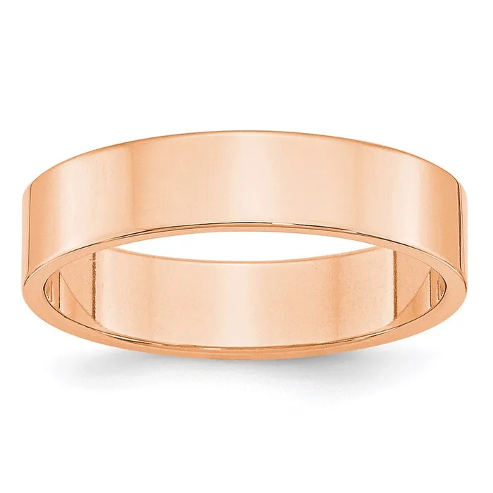 Goldia Rings Solid 14K Yellow Gold Rose Gold 5mm Light Weight Flat MensWomens Wedding Band Ring Size 12 Goldia Rings Solid 14K Yellow Gold Rose Gold 5mm Light Weight Flat MensWomens Wedding Band Ring Size 12