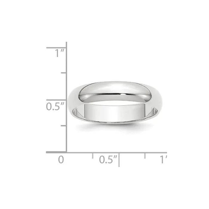 Goldia Rings Solid 14K Yellow Gold White Gold 5mm HalfRound MensWomens Wedding Band Ring Size 95 Goldia Rings Solid 14K Yellow Gold White Gold 5mm HalfRound MensWomens Wedding Band Ring Size 95