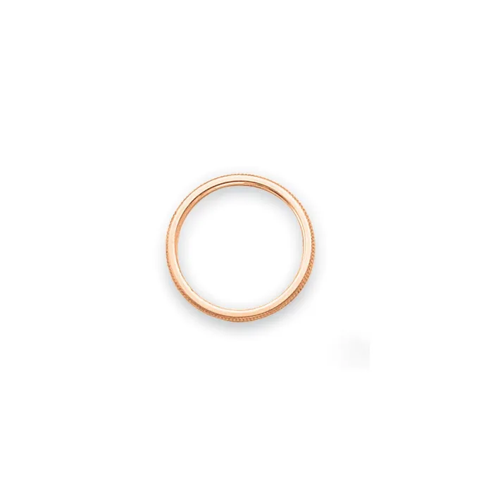 Goldia Rings Solid 18K Rose Gold 15mm Milgrain MensWomens Wedding Band Ring Size 55 Goldia Rings Solid 18K Rose Gold 15mm Milgrain MensWomens Wedding Band Ring Size 55