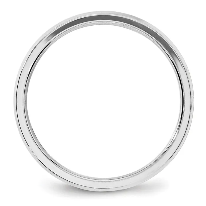 Goldia Rings Solid 18K White Gold 4mm Bevel Edge Comfort Fit MensWomens Wedding Band Ring Size 95 Goldia Rings Solid 18K White Gold 4mm Bevel Edge Comfort Fit MensWomens Wedding Band Ring Size 95
