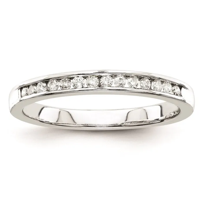 Goldia Rings Sterling Silvadium Belle Amore Diamond Wedding Band