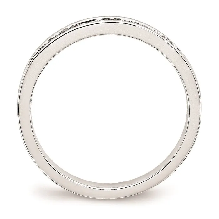 Goldia Rings Sterling Silvadium Belle Amore Diamond Wedding Band