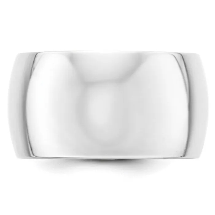 Goldia Solid 10K White Gold 12mm Half Round MensWomens Wedding Band Ring Size 75 Rings Goldia Solid 10K White Gold 12mm Half Round MensWomens Wedding Band Ring Size 75 Rings