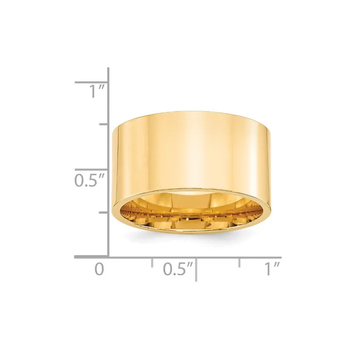 Goldia Solid 10K Yellow Gold 12mm Standard Flat Comfort Fit MensWomens Wedding Band Ring Size 14 Rings Goldia Solid 10K Yellow Gold 12mm Standard Flat Comfort Fit MensWomens Wedding Band Ring Size 14 Rings