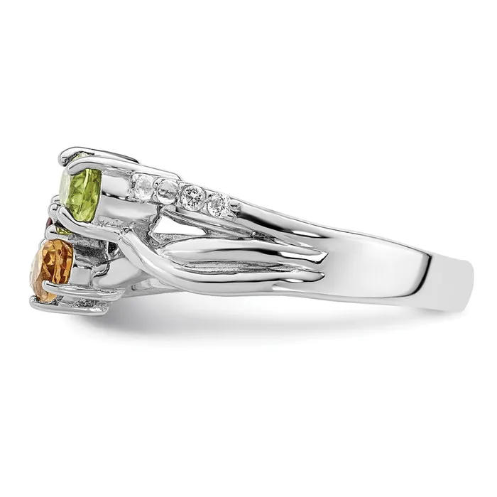 Goldia Sterling Silver RHplated 108tw PECIGAWT Ring Rings