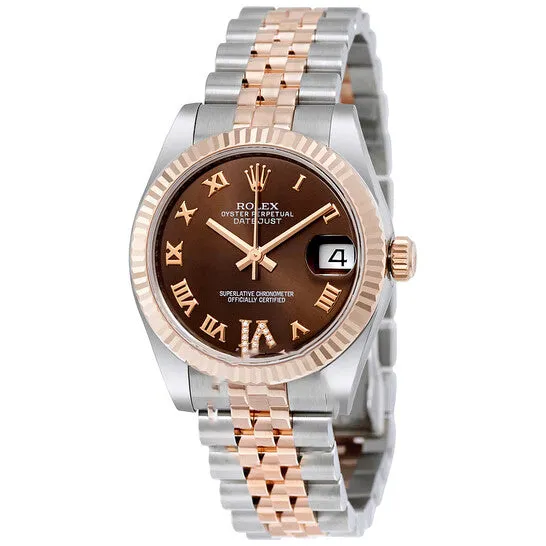 JMS always Bracelets Original Rolex Datejust Lady 31 Chocolate Brown Dial Stainless Steel and 18K Everose Gold Jubilee Bracelet Automatic Watch 178271CHRDJ JMS always Bracelets Original Rolex Datejust Lady 31 Chocolate Brown Dial Stainless Steel and 18K Everose Gold Jubilee Bracelet Automatic Watch 178271CHRDJ