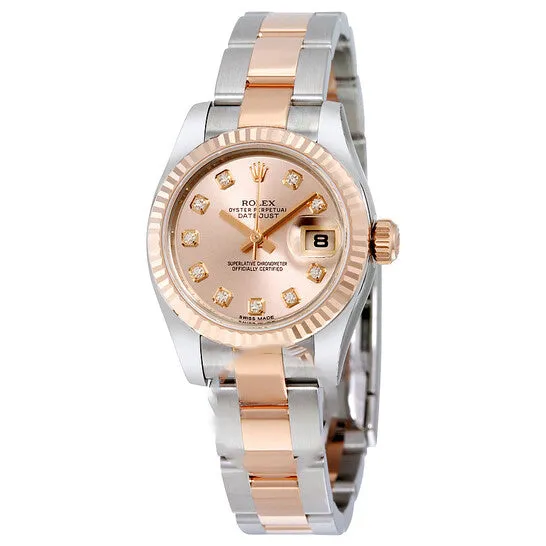 JMS always Bracelets Original Rolex Lady Datejust 26 Pink Dial Stainless Steel and 18K Everose Gold Oyster Bracelet Automatic Watch 179171PDO JMS always Bracelets Original Rolex Lady Datejust 26 Pink Dial Stainless Steel and 18K Everose Gold Oyster Bracelet Automatic Watch 179171PDO