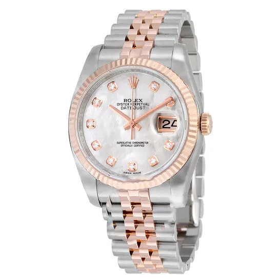 JMS always Bracelets Original Rolex Oyster Perpetual Datejust 36 Mother of Pearl Dial Stainless Steel and 18K Everose Gold Jubilee Bracelet Automatic Mens Watch 116231MDJ JMS always Bracelets Original Rolex Oyster Perpetual Datejust 36 Mother of Pearl Dial Stainless Steel and 18K Everose Gold Jubilee Bracelet Automatic Mens Watch 116231MDJ