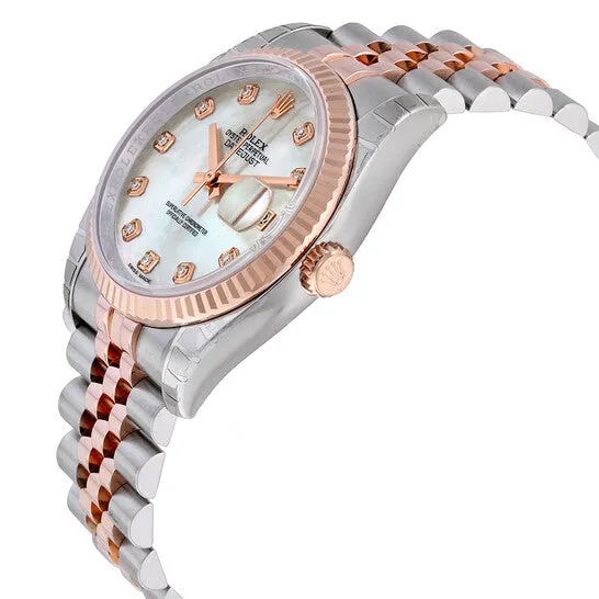 JMS always Bracelets Original Rolex Oyster Perpetual Datejust 36 Mother of Pearl Dial Stainless Steel and 18K Everose Gold Jubilee Bracelet Automatic Mens Watch 116231MDJ JMS always Bracelets Original Rolex Oyster Perpetual Datejust 36 Mother of Pearl Dial Stainless Steel and 18K Everose Gold Jubilee Bracelet Automatic Mens Watch 116231MDJ