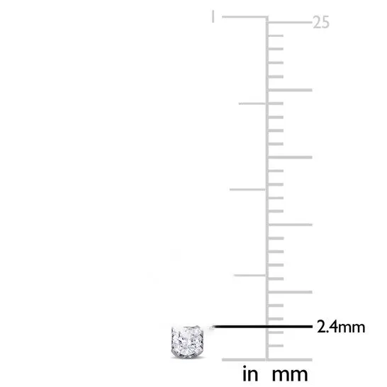 JMS always Earrings Original AMOUR 110 CT TW Diamond Stud Earrings For Children In 14K White Gold JMS always Earrings Original AMOUR 110 CT TW Diamond Stud Earrings For Children In 14K White Gold